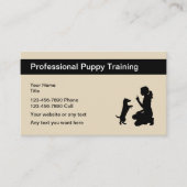 Professionele puppytraining visitekaartje (Voorkant)