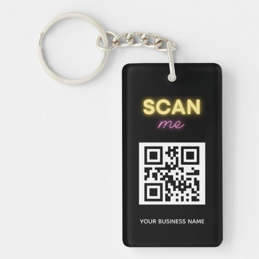 Professionele QR-code Aangepast Sleutelhanger (Voorkant)