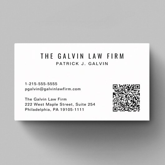 Professionele QR-code Bedrijfsmedewerker Visitekaartje