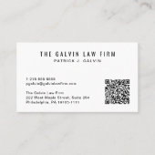 Professionele QR-code Bedrijfsmedewerker Visitekaartje (Voorkant)