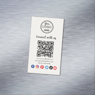 Professionele QR-code Een verbinding met sociale m Magnetisch Visitekaartje