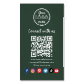 Professionele QR-code Een verbinding met sociale m Magnetisch Visitekaartje (Voorkant Verticaal)