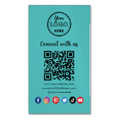 Professionele QR-code Een verbinding met sociale m Magnetisch Visitekaartje (Voorkant Verticaal)