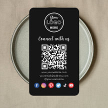 Professionele QR-code Een verbinding met sociale m