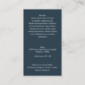 Professionele QR-code Eenvoudige foto in onroerend Visitekaartje (Achterkant)