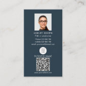 Professionele QR-code Eenvoudige foto in onroerend Visitekaartje (Voorkant)