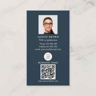 Professionele QR-code Eenvoudige foto in onroerend Visitekaartje