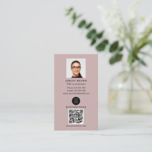 Professionele QR-code Eenvoudige foto in onroerend Visitekaartje