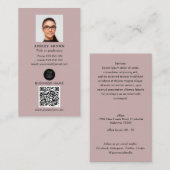 Professionele QR-code Eenvoudige foto in onroerend Visitekaartje (Voorkant / Achterkant)