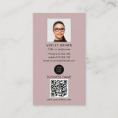 Professionele QR-code Eenvoudige foto in onroerend Visitekaartje (Voorkant)