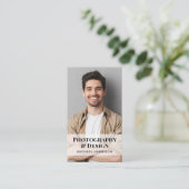 Professionele QR Code Foto Sociale Media Visitekaartje (Staand voorkant)