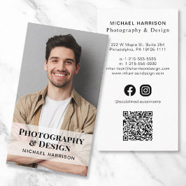 Professionele QR Code Foto Sociale Media Visitekaartje