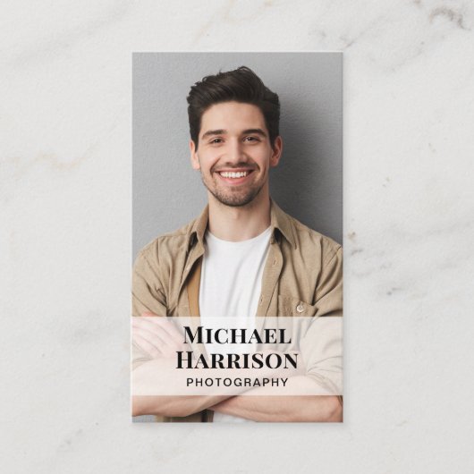 Professionele QR Code Foto Visitekaartje (Voorkant)