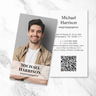 Professionele QR Code Foto Visitekaartje