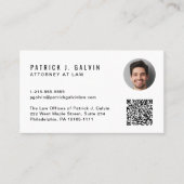 Professionele QR Code Foto Visitekaartje (Voorkant)