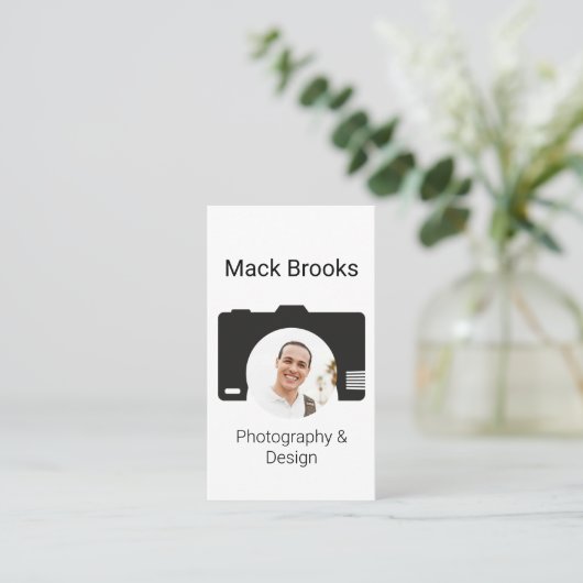 Professionele QR Code Fotografie & Ontwerp Visitekaartje (Staand voorkant)