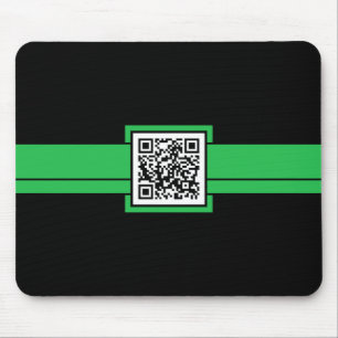 professionele QR-code: groen lint Muismat