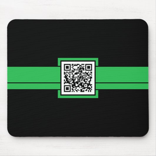 professionele QR-code: groen lint Muismat (Voorkant)