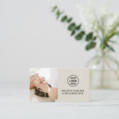 Professionele QR-code holistische gezondheidsthera Visitekaartje (Staand voorkant)