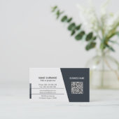 Professionele QR-code in bedrijf of persoonlijk  Visitekaartje (Staand voorkant)
