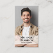 Professionele QR Code Logo Foto Visitekaartje (Voorkant)