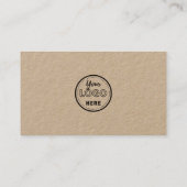 Professionele Qr-code Logo Modern Trendy Rustic Visitekaartje (Achterkant)