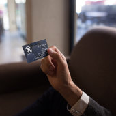 Professionele QR Code Luchtvaart Marine Blauw Mode Visitekaartje