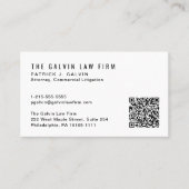 Professionele QR-code medewerker Visitekaartje (Voorkant)