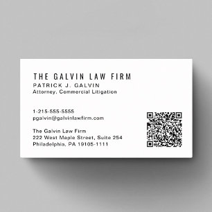 Professionele QR-code medewerker Visitekaartje