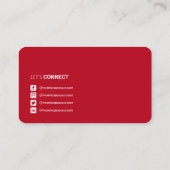 Professionele QR-code met sociale medianetwerk Visitekaartje (Achterkant)