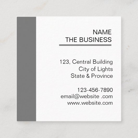 Professionele QR-Code Minimale Scannable Bevorderi Vierkante Visitekaartje (Achterkant)