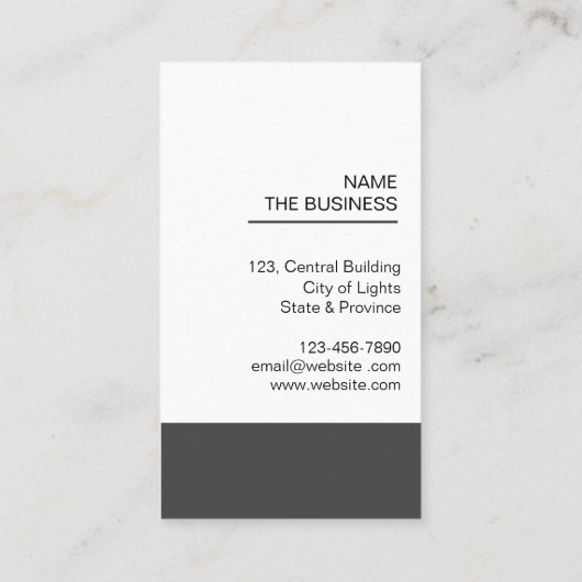 Professionele QR-Code Minimale Scannable Bevorderi Visitekaartje (Achterkant)