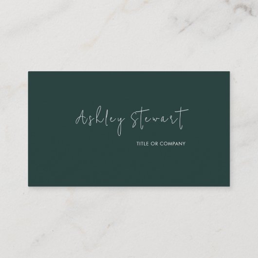 Professionele Qr-code Modern minimalistisch donker Visitekaartje (Achterkant)