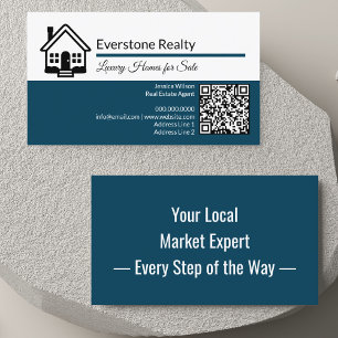 Professionele QR-code onroerend goed Visitekaartje