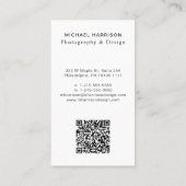 Professionele QR Code Photo Gold Visitekaartje (Achterkant)