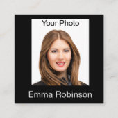 Professionele QR Code Photo Visitekaartjes (Voorkant)