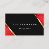 Professionele QR-code Rood en zwart Visitekaartje (Voorkant)