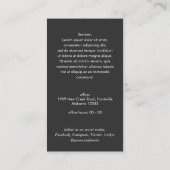 Professionele QR-code Simple Moderne logo foto Bus Visitekaartje (Achterkant)