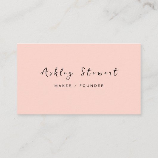 Professionele Qr-code Sociale media Blush roze Visitekaartje (Achterkant)