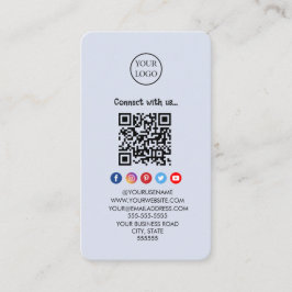 Professionele Qr Code Sociale media Maak contact m Visitekaartje