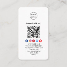 Professionele Qr Code Sociale media Maak contact m