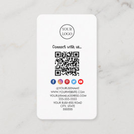 Professionele Qr Code Sociale media Maak contact m Visitekaartje