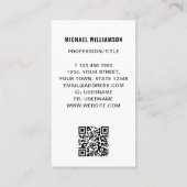 Professionele QR-code Visitekaartje (Achterkant)
