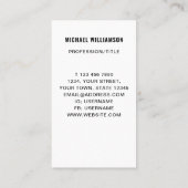 Professionele QR-code Visitekaartje (Achterkant)