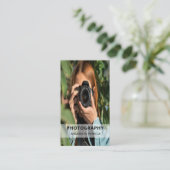 Professionele QR Code Volledige Foto Visitekaartje (Staand voorkant)