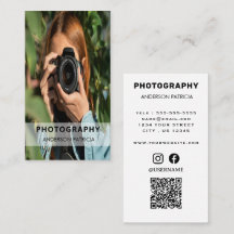 Professionele QR Code Volledige Foto Visitekaartje