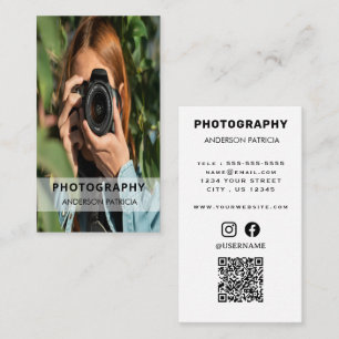 Professionele QR Code Volledige Foto Visitekaartje