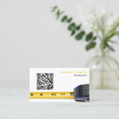 Professionele QR-code voor het meten van tapehout Visitekaartje (Staand voorkant)