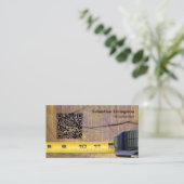 Professionele QR-code voor het meten van tapehout Visitekaartje (Staand voorkant)