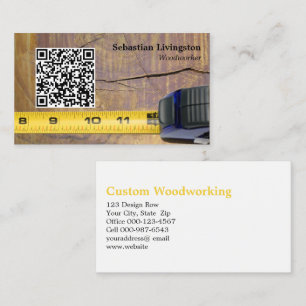 Professionele QR-code voor het meten van tapehout Visitekaartje